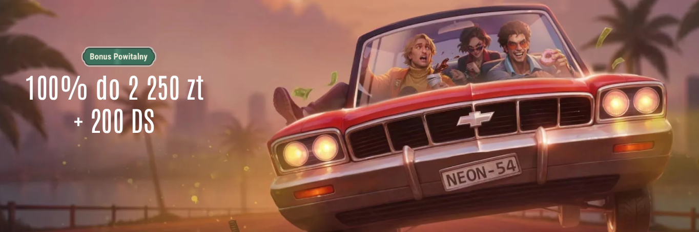 Baner Neon54 casino dla graczy z Polski